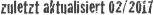 
zuletzt aktualisiert 02/2017